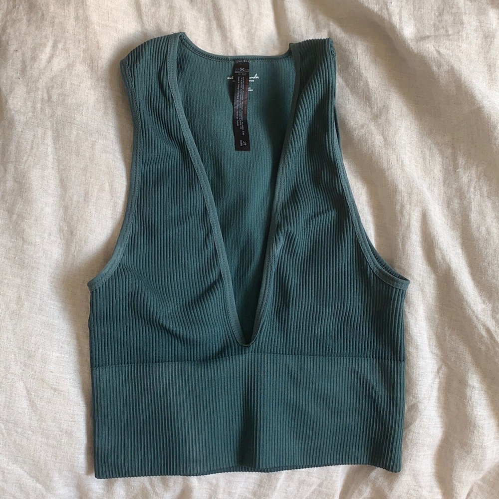 Urban outfitters teal plunge longline bra Leyte